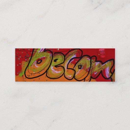 "なる" スキニー名刺 (正面)