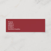 "なる" スキニー名刺 (裏面)