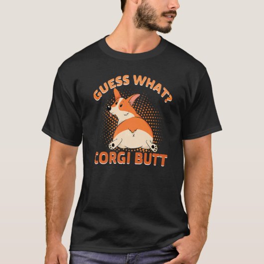 なんだっけコーギーのお尻 Tシャツ (正面)