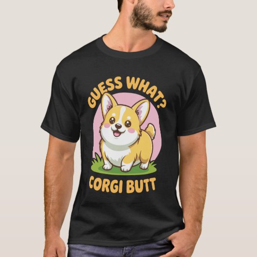 なんだコーギーのお尻 2 Tシャツ (正面)