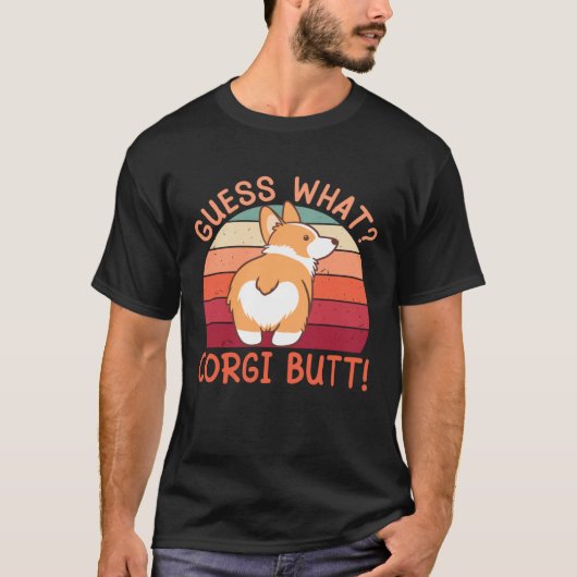 なんだコーギーのお尻! Tシャツ (正面)