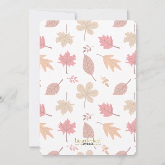 「なんてありがたいのかしら」 感謝祭の写真 シーズンカード (裏面)