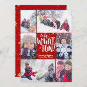 なんておもしろいだ！ | クリスマスフォトカード シーズンカード (正面/裏面)