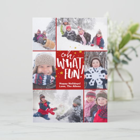 なんておもしろいだ！ | クリスマスフォトカード シーズンカード (スタンド正面)