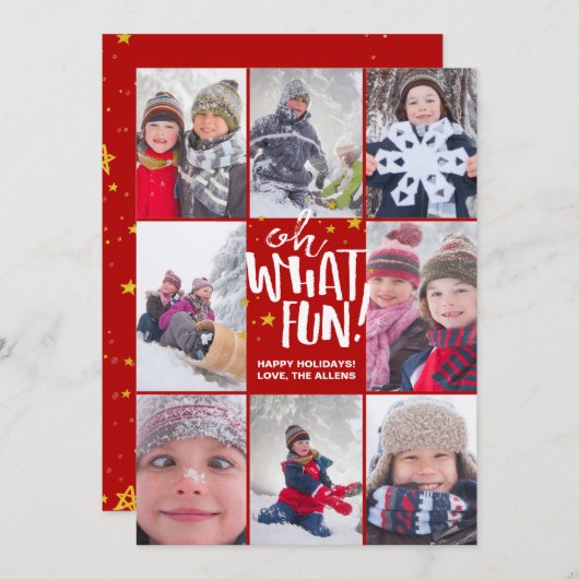 なんておもしろいだ！ | クリスマスフォトカード シーズンカード (正面/裏面)