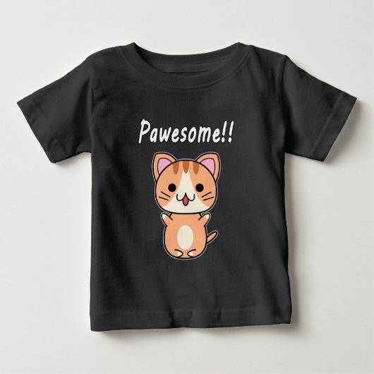 なんてかわいいの!! ジンジャー+タビー猫 ベビーTシャツ (正面)