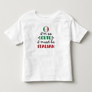 なんてかわいいの、私きっとイタリア人よね トドラーTシャツ