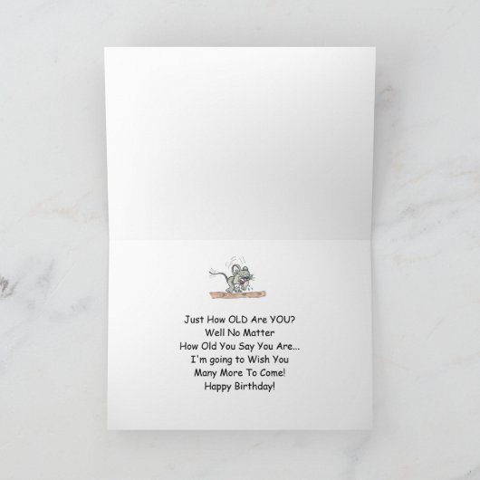 なんてこったそれは再度あなたの誕生日ですか。 挨拶状 カード (内部)