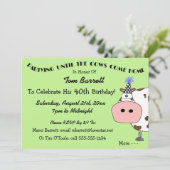 なんてこった！おもしろいバースデーパーティ招待状 招待状 (スタンド正面)