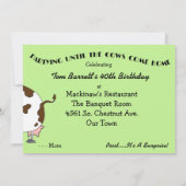 なんてこった！おもしろいバースデーパーティ招待状 招待状 (裏面)