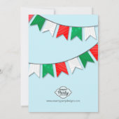 なんてこった!かわいい少年の誕生日パーティー 招待状 (裏面)