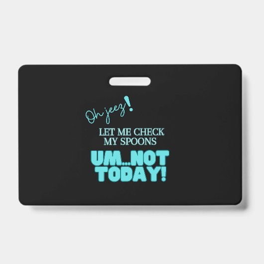 なんてこった！スプーンをチェックしよう バッジ (正面)