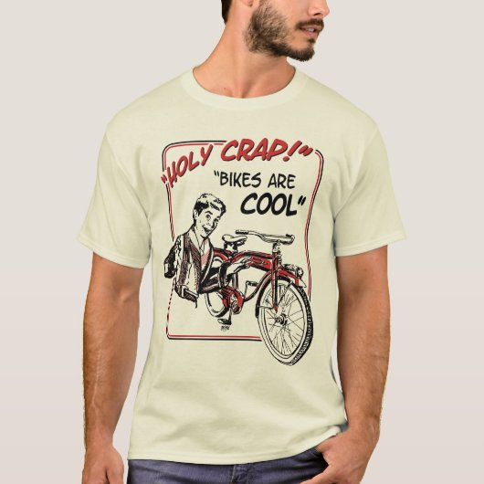 なんてこった!  バイクはクールです! Tシャツ (正面)