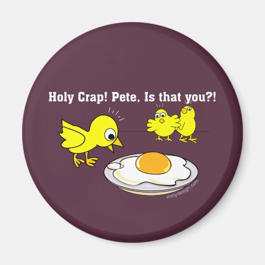 なんてこった！ピートあなたなの？パープル マグネット (正面)