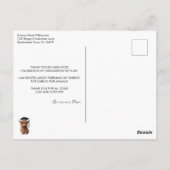 なんてこった!卒業サンキューポストカード ポストカード (裏面)