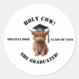 なんてこった！卒業シール ラウンドシール