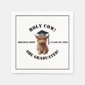 なんてこった！卒業パーティー スタンダードカクテルナプキン (正面)