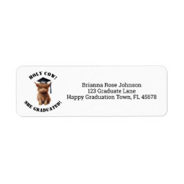 なんてこった！卒業差出人住所 ラベル