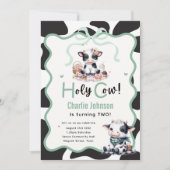 なんてこった!子供の誕生日招待状第1第2第3第4第 招待状 (正面)