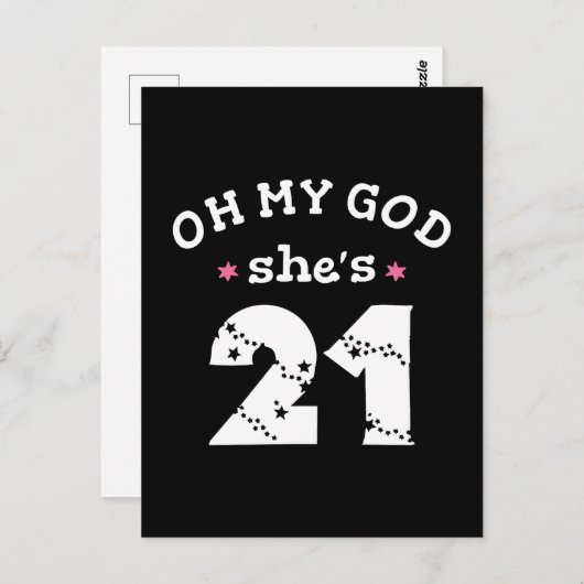 なんてこった、彼女は21歳なんだ ポストカード (正面/裏面)