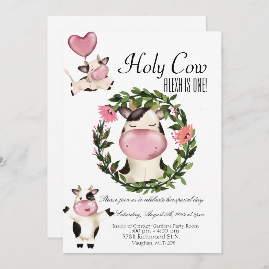 なんてこった！ 招待状 (正面/裏面)