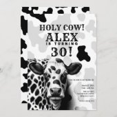 なんてこった!白黒の国の誕生日パーティー 招待状 (正面/裏面)