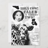 なんてこった!白黒の国の誕生日パーティー 招待状 (正面)