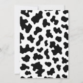 なんてこった!白黒の国1 1歳の誕生日 招待状 (裏面)