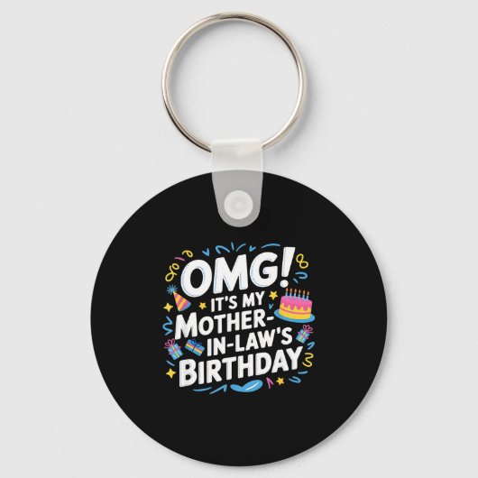 なんてこった！義母の誕生日だ！ キーホルダー (正面)