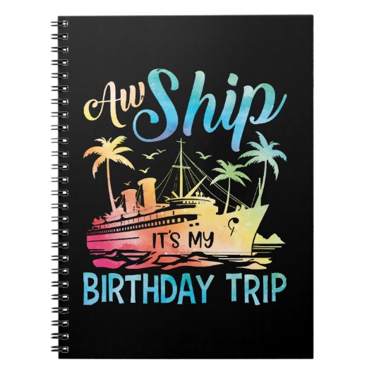 なんてこった、誕生日旅行だ ノートブック (正面)