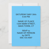 なんてこった、誰かが30歳に!お魚さんもびっくり 招待状 (裏面)