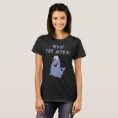 なんてこったF Phoque フランス語のダジャレのアザラシ 言葉遊びで遊ぼう Tシャツ (正面フル)