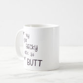 なんてことだ彼女のお尻のBeckyの一見 コーヒーマグカップ (正面左)