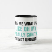 なんてことだ私が文字通りできないことを理解して下さい マグカップ (中央)