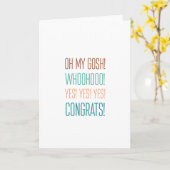 なんてことだ! おめでとう! カード (黄色い花)