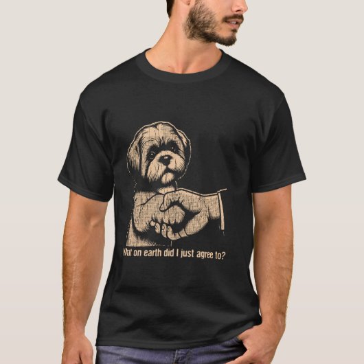なんてことだ! 同意したことは Funny Dog Expres Tシャツ (正面)