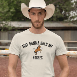 なんてことない、焦らないで | 皮肉な馬のTシャツ トライブレンドTシャツ