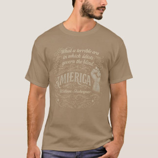 なんてひどい時代アメリカ引用文 Tシャツ