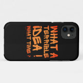 なんてひどい考え、何時?面白い Case-Mate iPhoneケース (裏面(横))