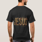 なんてクールなの? スチームパンクなイエス様 Tシャツ (裏面)