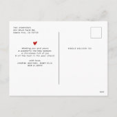 なんて一年だ!モダンタイポグラフィ12フォトコラージュ シーズンポストカード (裏面)