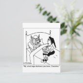 なんて大きな入れ歯をしているの ポストカード (スタンド正面)