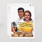 「なんて幸運な女だ」 ポストカード (正面/裏面)