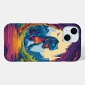なんて恐ろしい恐竜、こっち見んなよ。 Case-Mate iPhoneケース (裏面 (横))