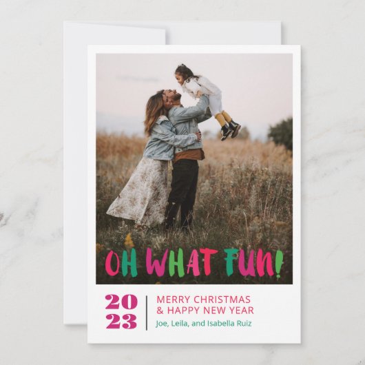 なんて楽しいの シーズンカード (正面)