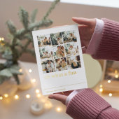 なんて楽しいんだろう | コラージュ写真 | ハッピーな休日 箔シーズンカード