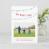 なんて楽しいホリデー写真カード シーズンカード (スタンド正面)