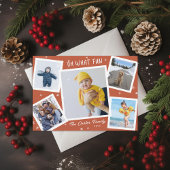 なんて楽しい雪の コラージュ写真 シーズンカード