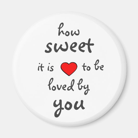 なんて甘い マグネット (正面)