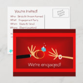 なんて素敵な岩！ - 赤 インビテーションポストカード (正面/裏面)